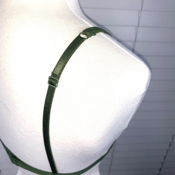 🚫SOLD! *NWT🤩 |•ANEMONE•| Pretty Olive Green Bralette* - Picture 6 of 8